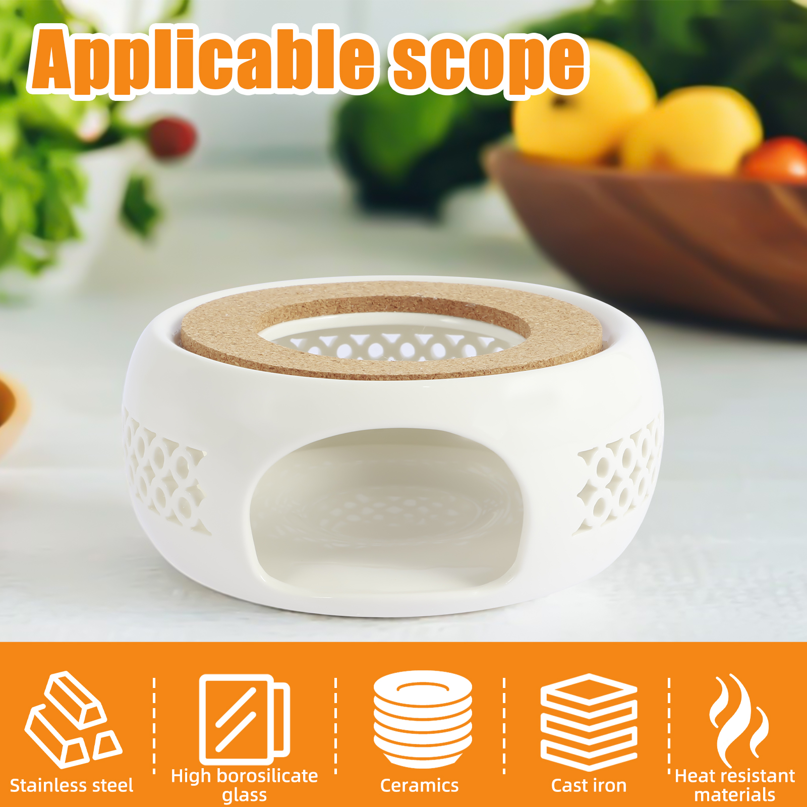 Ceramic Teapot Warmer Holder B - Coffee Tea Water Heater のレビューと価格