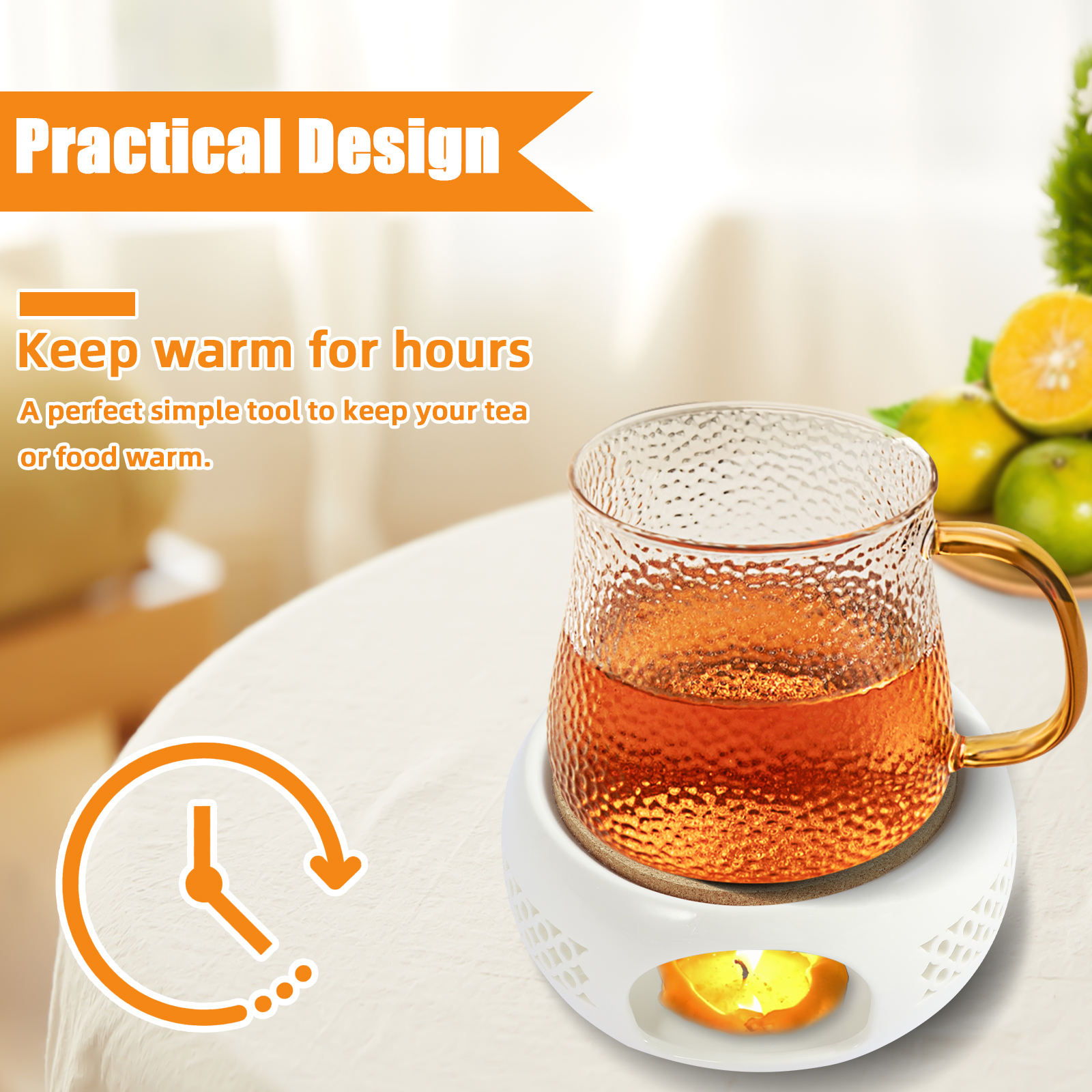 Ceramic Teapot Warmer Holder B - Coffee Tea Water Heater のレビューと価格