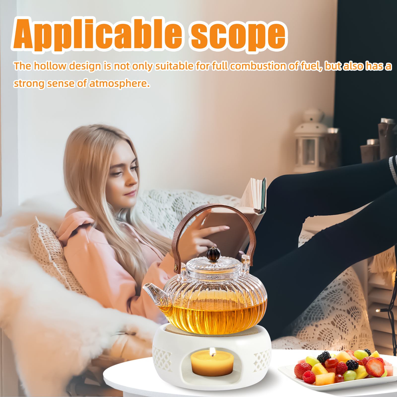 Ceramic Teapot Warmer Holder B - Coffee Tea Water Heater のレビューと価格