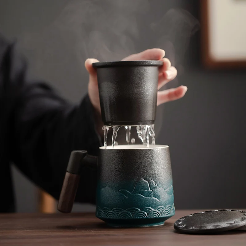 Ceramic Strainer Tea Cup Mug w - Coffee Tea Japan のレビューと価格