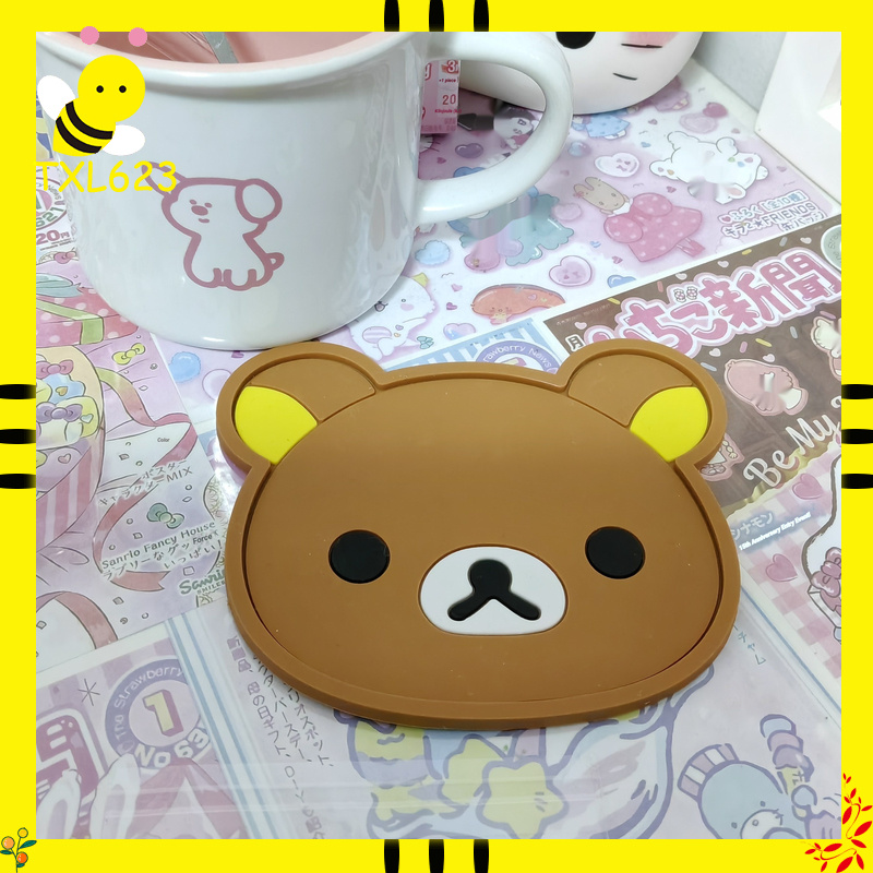 Rilakkuma Silicone Cup Coaster - Good Coffee Tea のレビューと価格