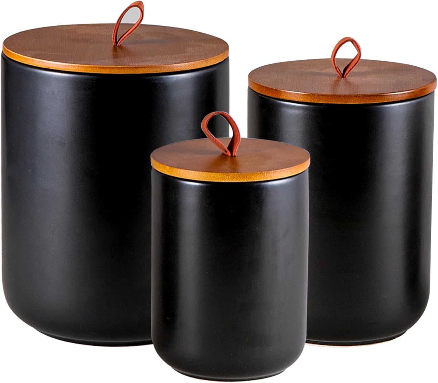 Ceramic Canister Set (30 oz, 4 - Coffee And Tea Glass のレビューと価格