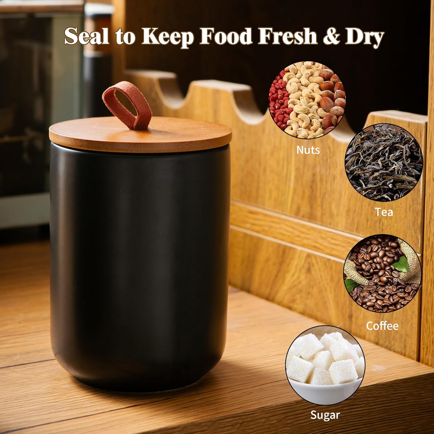 Ceramic Canister Set (30 oz, 4 - Coffee And Tea Glass のレビューと価格
