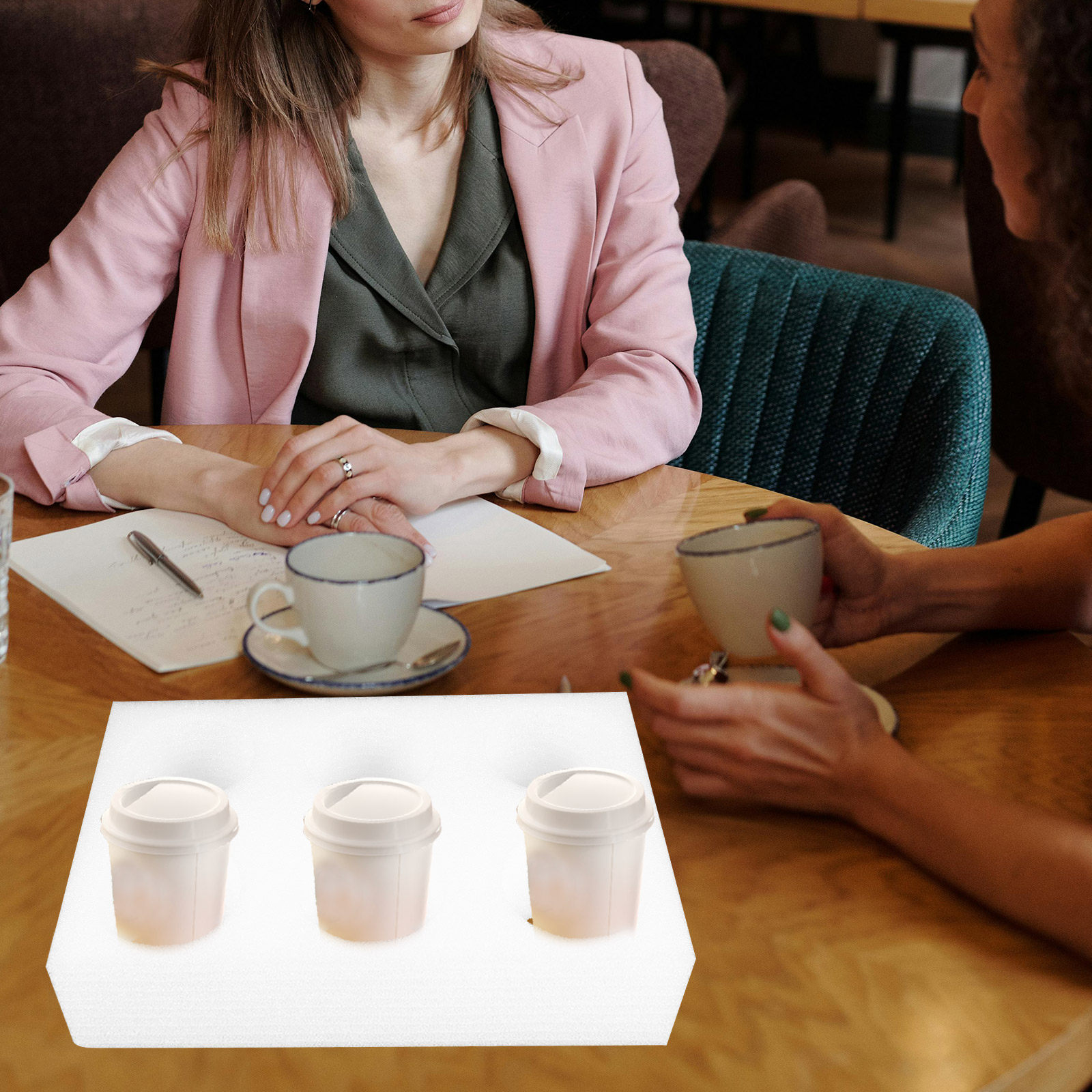 2Pcs Beverage Cup Holder Tray  - Coffee Tea Uses のレビューと価格