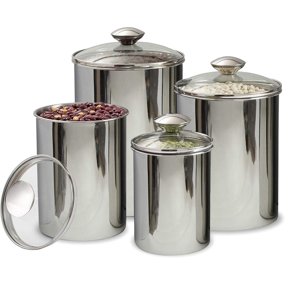 4-Piece Stainless Steel Food S - Coffee And Tea Glass のレビューと価格