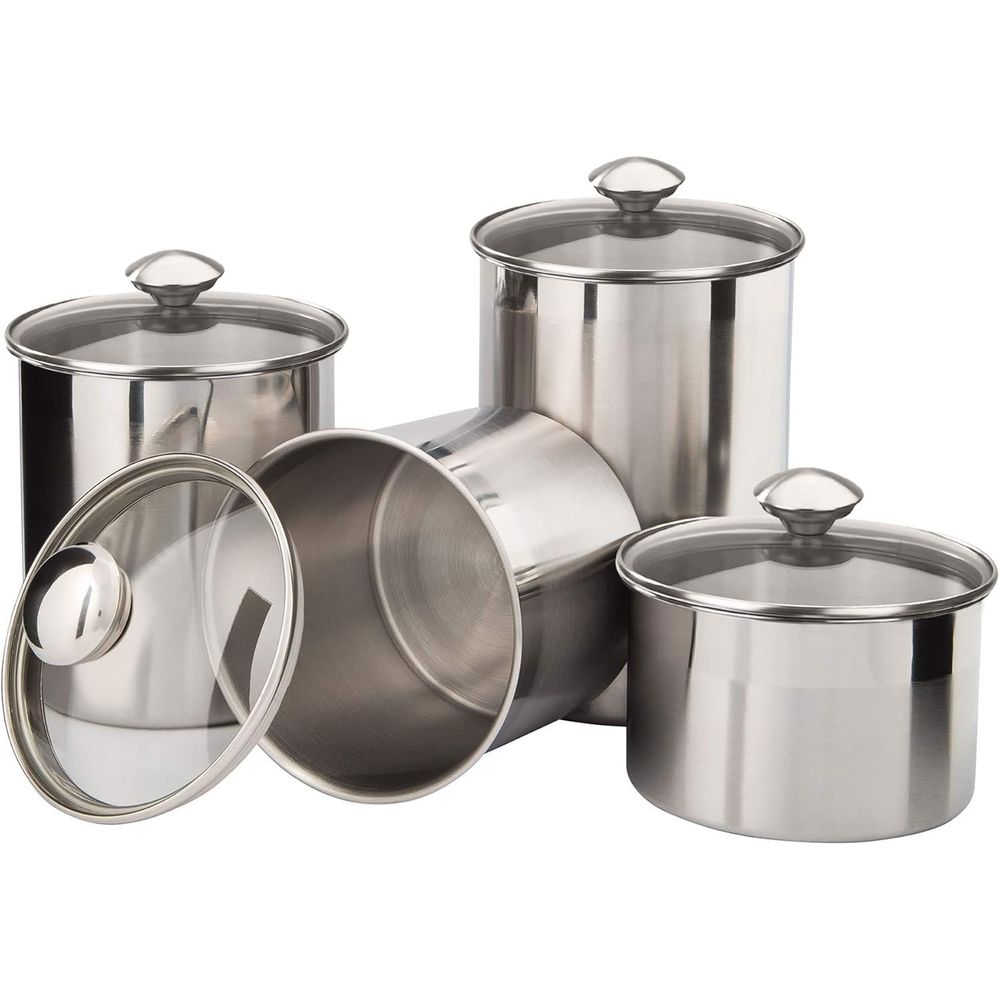 4-Piece Stainless Steel Food S - Coffee And Tea Glass のレビューと価格