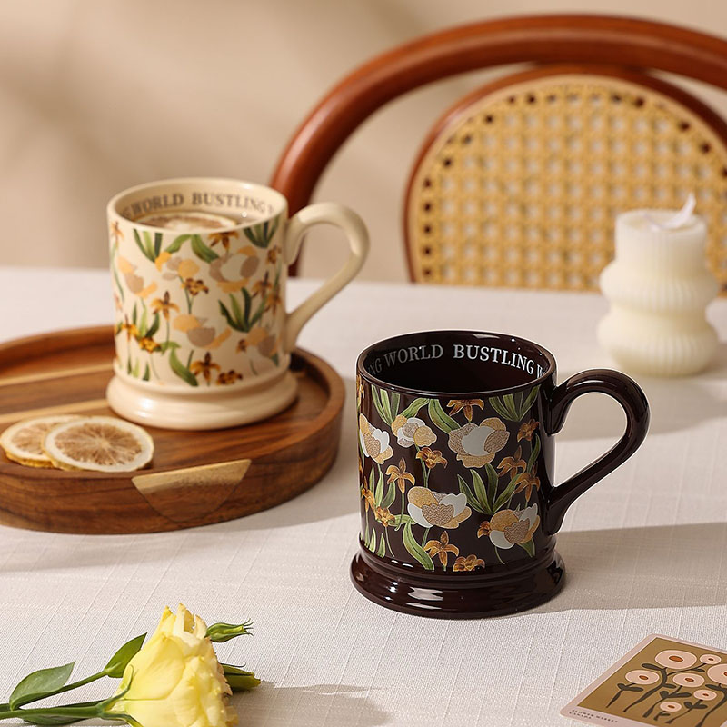 Vintage Floral Ceramic Coffee  - Good Coffee Tea のレビューと価格