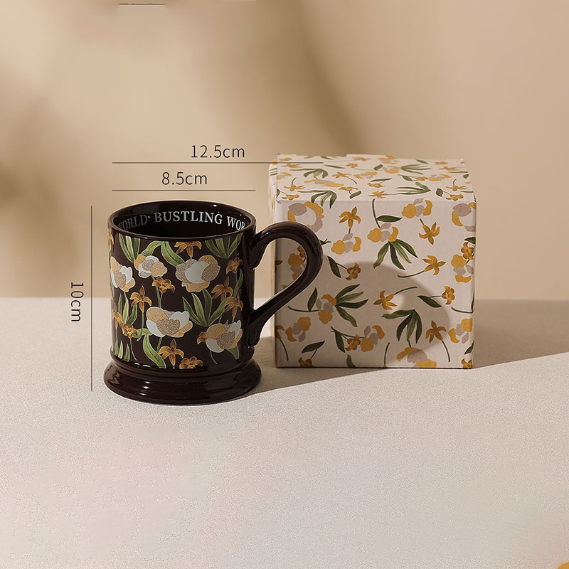 Vintage Floral Ceramic Coffee  - Good Coffee Tea のレビューと価格