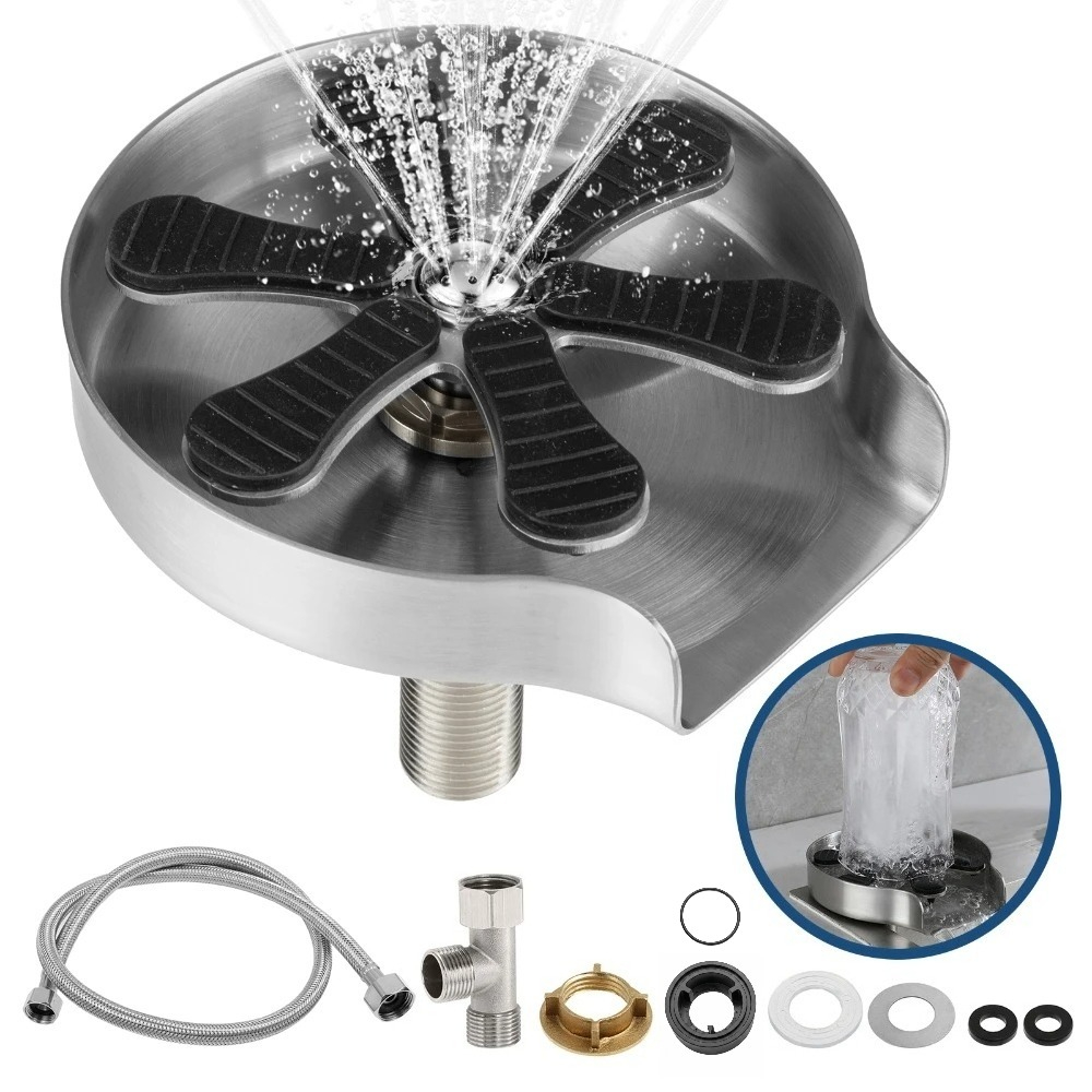 Faucet Glass Rinser High Press - Coffee And Tea Glass のレビューと価格