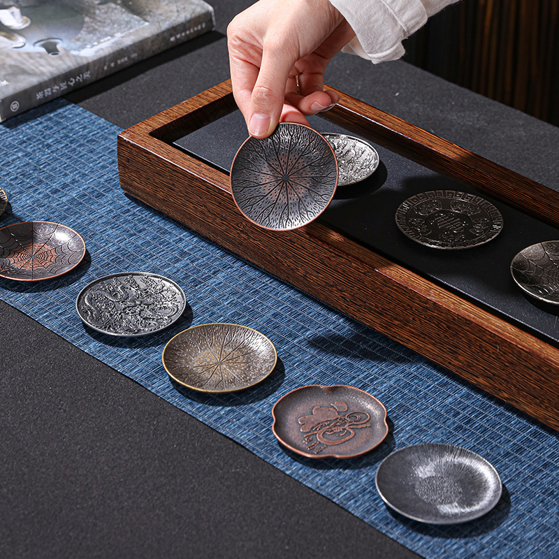 Japan Alloy Coasters Zen Antiq - Coffee Tea Japan のレビューと価格