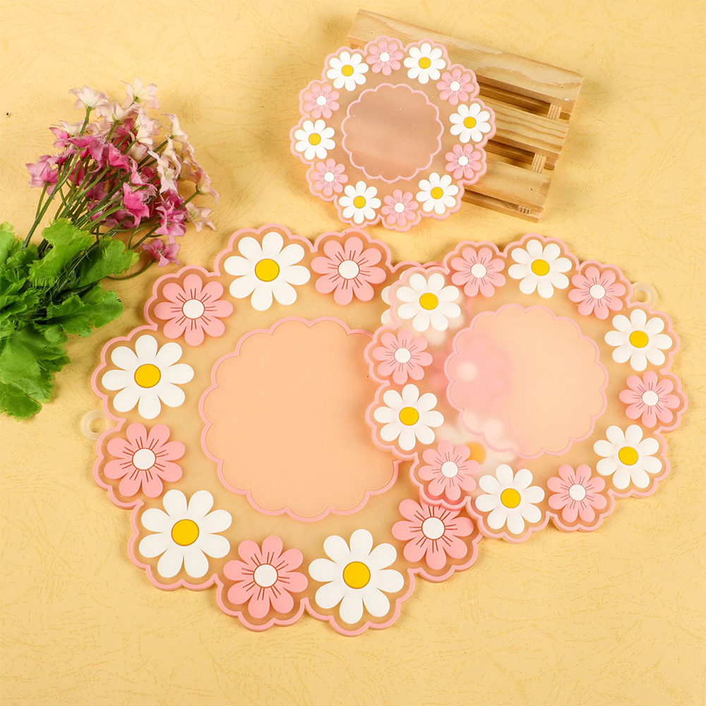 Kawaii Daisy Placemat Coaster  - Coffee Tea Japan のレビューと価格