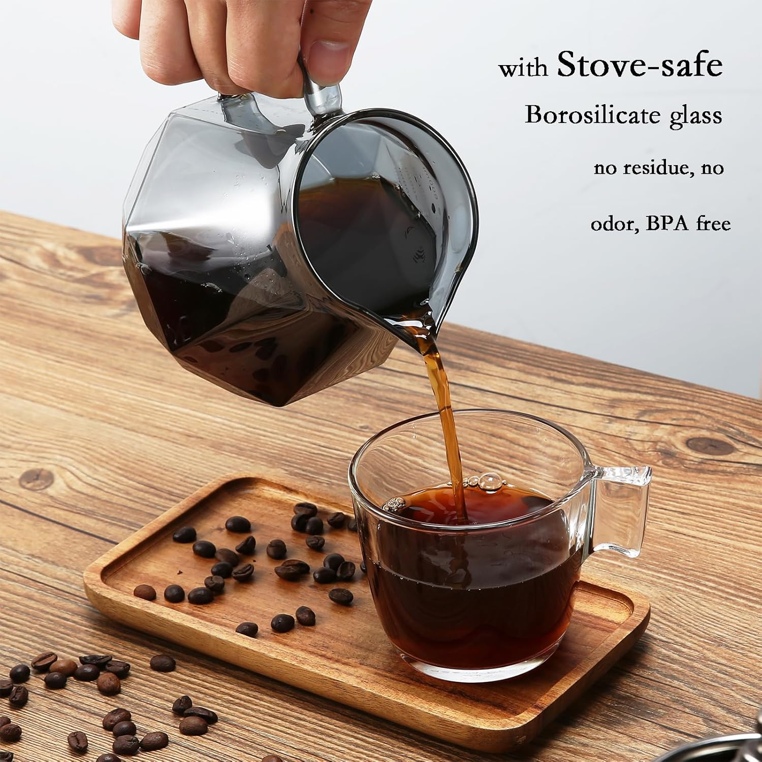 Magpie Glass Coffee Pot For V6 - Coffee And Tea Glass のレビューと価格
