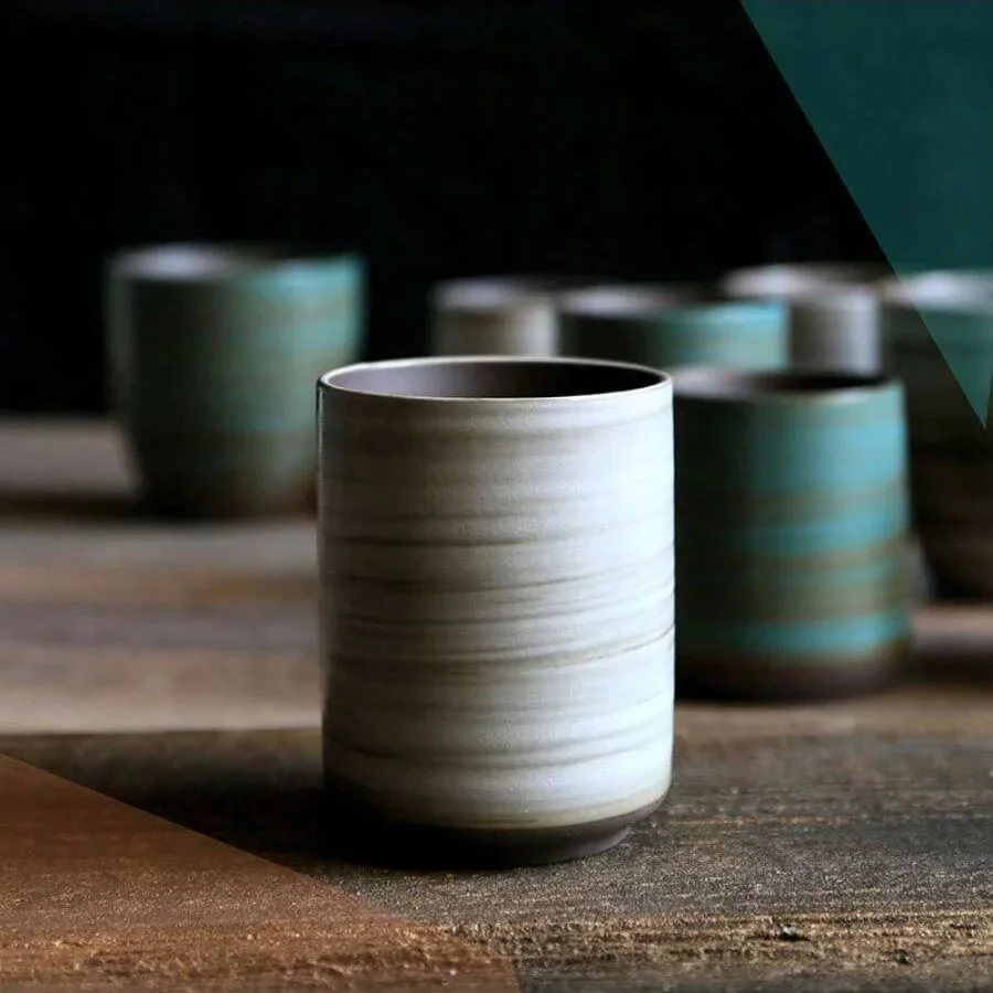 Hand-Painted Crackle Glaze Sto - Coffee Tea Uses のレビューと価格