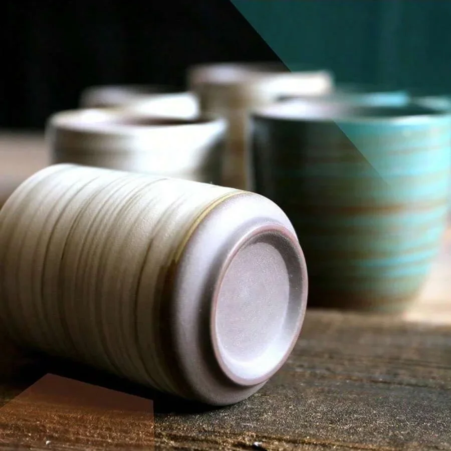 Hand-Painted Crackle Glaze Sto - Coffee Tea Uses のレビューと価格