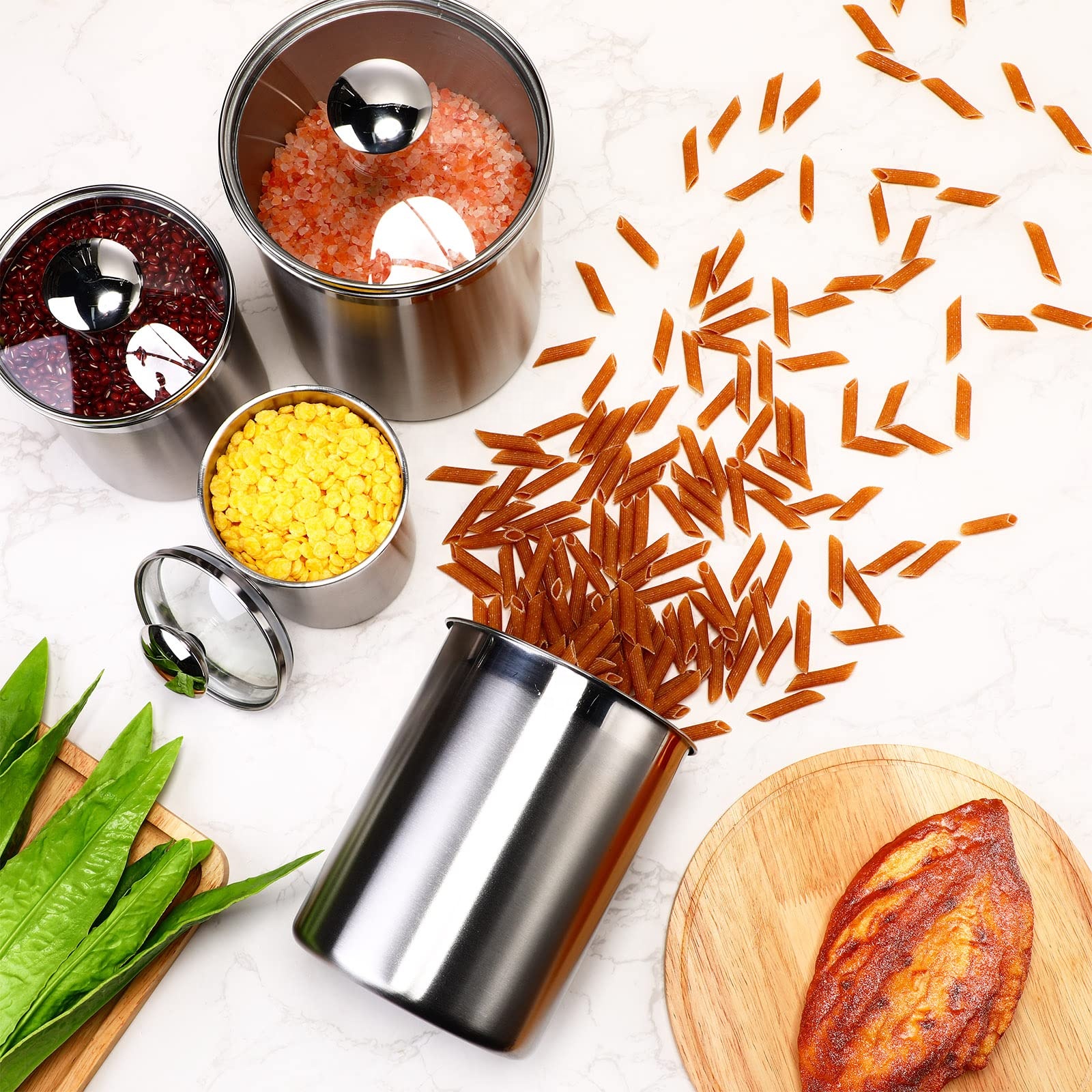 Food Storage Containers Tea Co - Coffee And Tea Glass のレビューと価格