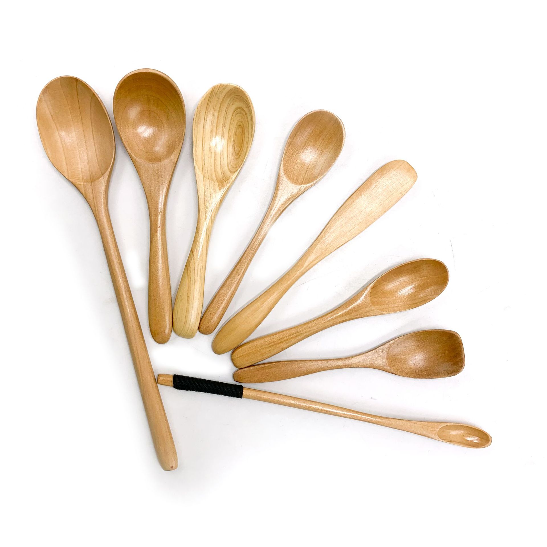 Wooden Teaspoons Long Wood Cof - Coffee Tea Japan のレビューと価格