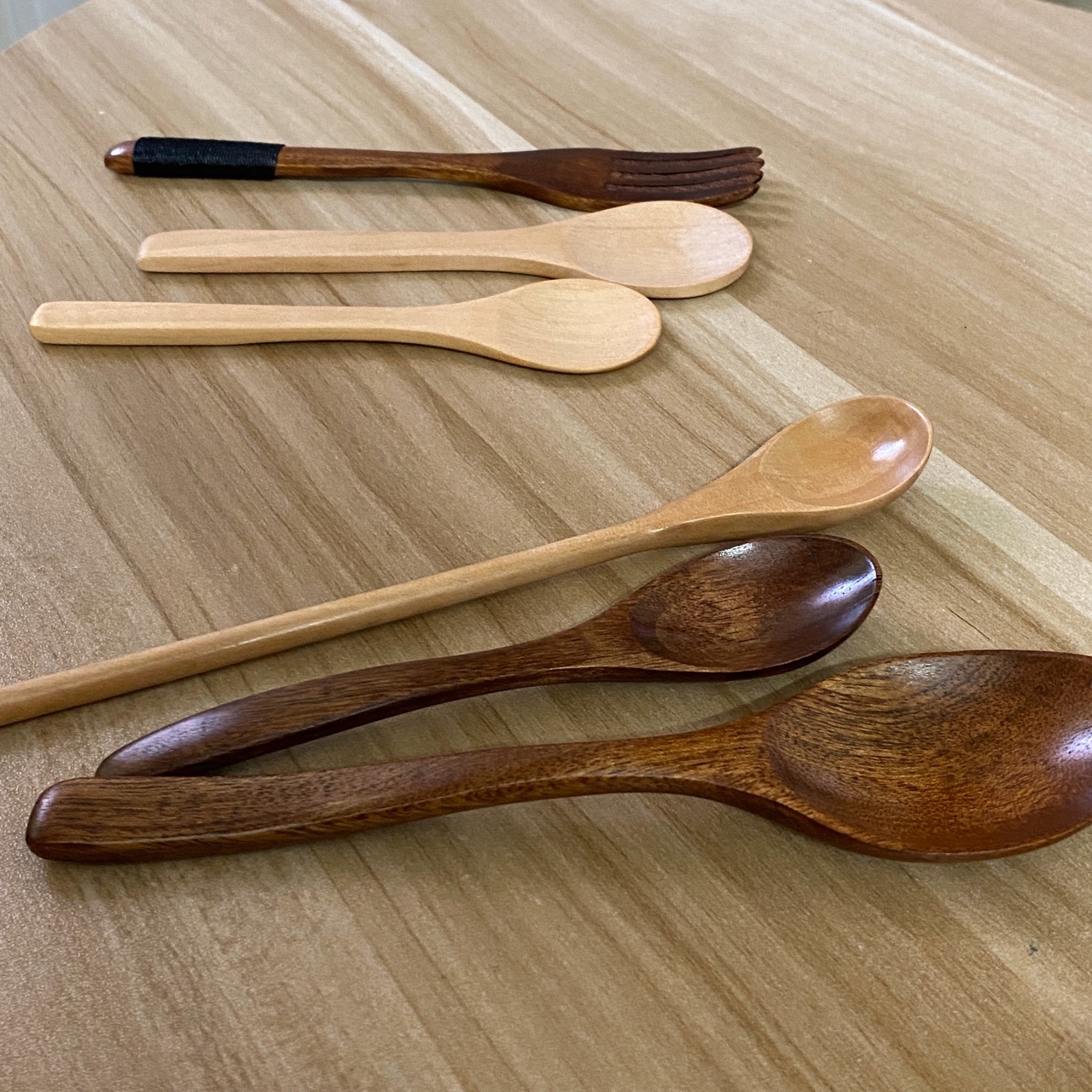 Wooden Teaspoons Long Wood Cof - Coffee Tea Japan のレビューと価格
