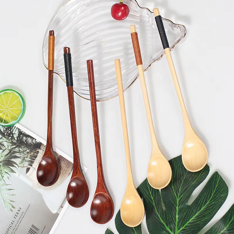 Wooden Teaspoons Long Wood Cof - Coffee Tea Japan のレビューと価格