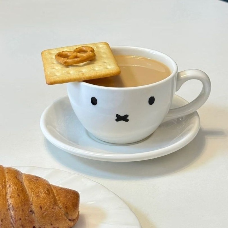Miffy Ceramic Coffee Mug Cute  - Good Coffee Tea のレビューと価格