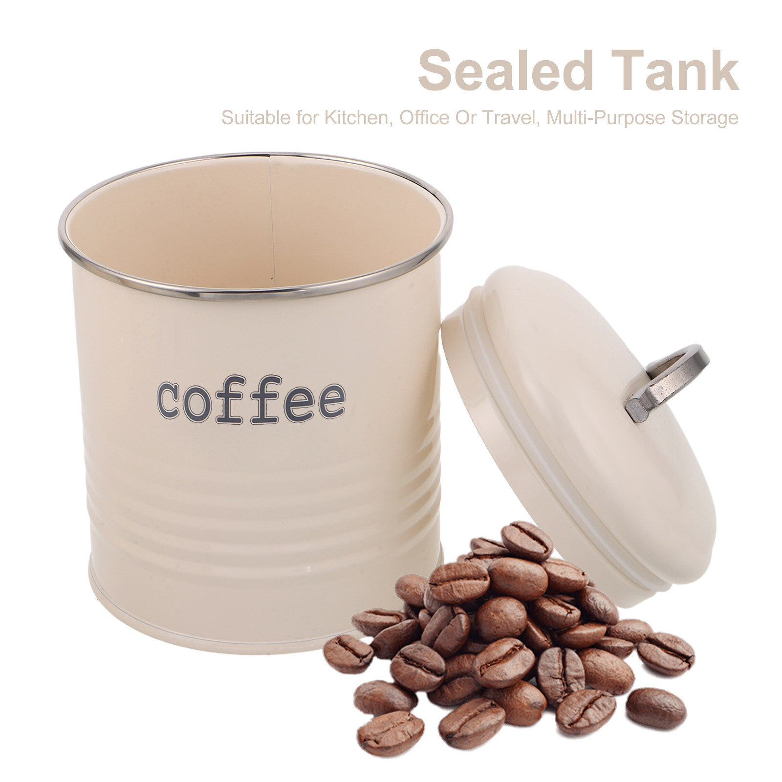 3Pcs Sealed Coffee Bean Contai - Coffee Tea Uses のレビューと価格